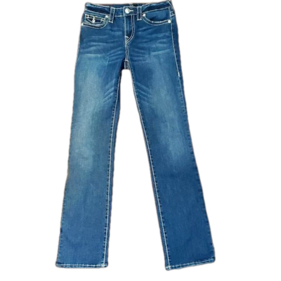 True Religion Billie Mid Rise Straight Leg Denim Size 26 - Picture 1 of 10